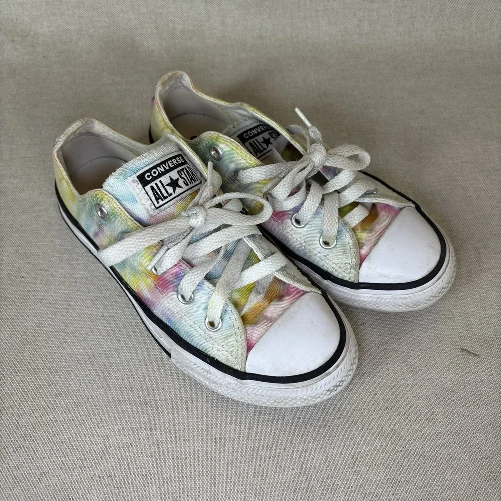 Converse Chuck Taylor All Star Tie Dye Low‎ Youth's Sneakers Size 13 Multicolor